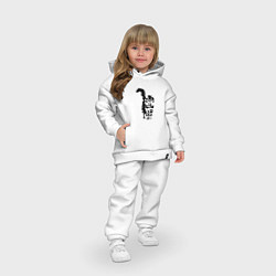 Детский костюм оверсайз КОШКА С ПУШИСТЫМ ХВОСТОМ, цвет: белый — фото 2