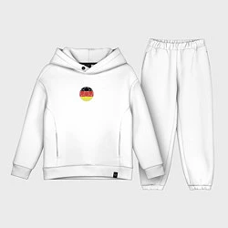 Детский костюм оверсайз Футбол Германия, цвет: белый