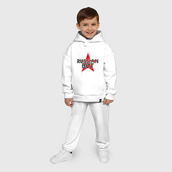 Детский костюм оверсайз Bot - Russia, цвет: белый — фото 2