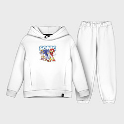 Детский костюм оверсайз Sonic Heroes Video game, цвет: белый