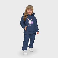 Детский костюм оверсайз Милый Крольчонок С Леденцом, цвет: тёмно-синий — фото 2