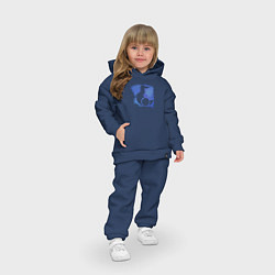 Детский костюм оверсайз Знак Тзинча пятно, цвет: тёмно-синий — фото 2