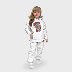 Детский костюм оверсайз С НОВЫМ ГОДОМ MERRY CHRISTMAS, цвет: белый — фото 2