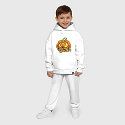 Детский костюм оверсайз Тыквенный Хэллоуин, цвет: белый — фото 2