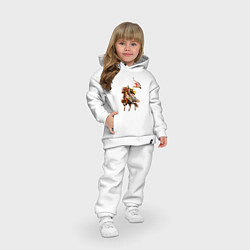 Детский костюм оверсайз Рыцарь Тамплиер, цвет: белый — фото 2