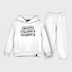 Детский костюм оверсайз STRANGER THINGS ALPHABET, цвет: белый
