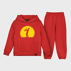 Детский костюм оверсайз Солнечный Джаз, цвет: красный