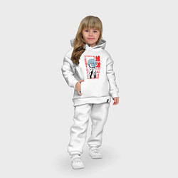 Детский костюм оверсайз Рей Аянами ПИЛОТЫ ЕВЫ 00, цвет: белый — фото 2