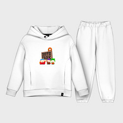 Детский костюм оверсайз Южный парк артлоготип, цвет: белый