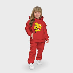 Детский костюм оверсайз Wu-Tang Bunny, цвет: красный — фото 2