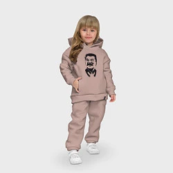 Детский костюм оверсайз Joseph Stalin, цвет: пыльно-розовый — фото 2