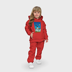 Детский костюм оверсайз Удар Пеле, цвет: красный — фото 2