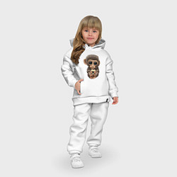 Детский костюм оверсайз Футбол - Обезьянка, цвет: белый — фото 2