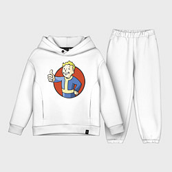 Детский костюм оверсайз Vault boy like, цвет: белый