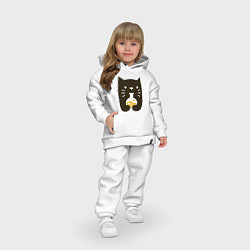 Детский костюм оверсайз Котик - Химик, цвет: белый — фото 2
