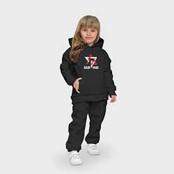Детский костюм оверсайз Krav-maga national wrestling emblem, цвет: черный — фото 2