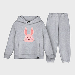 Детский костюм оверсайз Pink - Rabbit, цвет: меланж