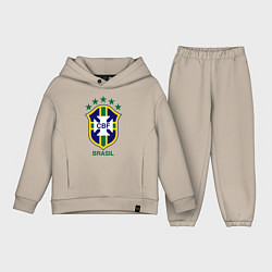 Детский костюм оверсайз Brasil CBF, цвет: миндальный