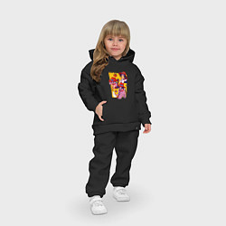 Детский костюм оверсайз Эйс во всей красе - Ван Пис, цвет: черный — фото 2