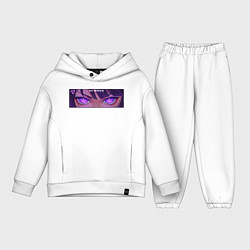 Детский костюм оверсайз Бог вечности - Шогун Райден, цвет: белый