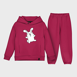 Детский костюм оверсайз Happy Bunny, цвет: маджента