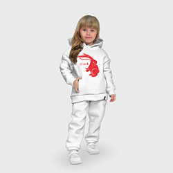 Детский костюм оверсайз Кролик 2023, цвет: белый — фото 2