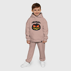 Детский костюм оверсайз Smile pumpkin, цвет: пыльно-розовый — фото 2