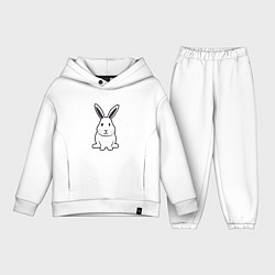 Детский костюм оверсайз Снежный кролик