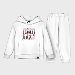 Детский костюм оверсайз Beagles, цвет: белый