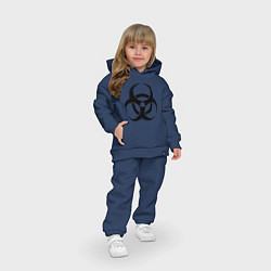 Детский костюм оверсайз Biological hazard, цвет: тёмно-синий — фото 2