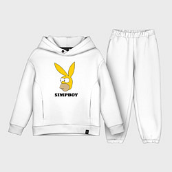 Детский костюм оверсайз Simpboy - rabbit Homer, цвет: белый
