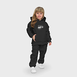 Детский костюм оверсайз Тойота Супра арт, цвет: черный — фото 2