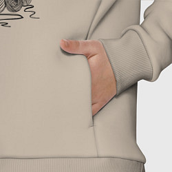 Детский костюм оверсайз Catanic quote, цвет: миндальный — фото 2