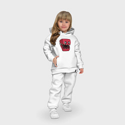 Детский костюм оверсайз Бокси Бу: Поппи Плейтайм, цвет: белый — фото 2