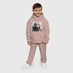 Детский костюм оверсайз God of War, Ragnarok, цвет: пыльно-розовый — фото 2