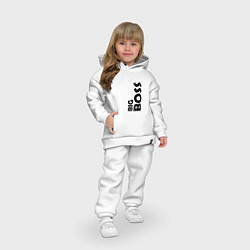 Детский костюм оверсайз BIG BOSS - темная, цвет: белый — фото 2