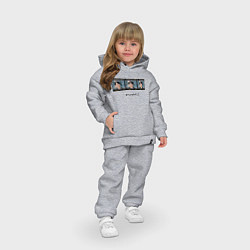 Детский костюм оверсайз Jungkook BTS, цвет: меланж — фото 2