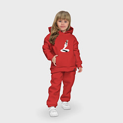 Детский костюм оверсайз Тень Майкла Джексона, цвет: красный — фото 2
