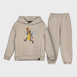 Детский костюм оверсайз Kobe Simpson, цвет: миндальный