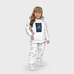 Детский костюм оверсайз UFO, цвет: белый — фото 2