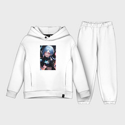 Детский костюм оверсайз Arcane League Of Legends JINX anime, цвет: белый