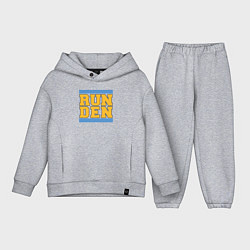 Детский костюм оверсайз Run Denver Nuggets, цвет: меланж