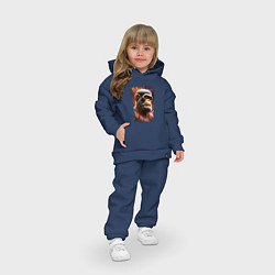 Детский костюм оверсайз Планета обезьян, цвет: тёмно-синий — фото 2