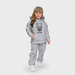 Детский костюм оверсайз Я Русский медведь 2023, цвет: меланж — фото 2