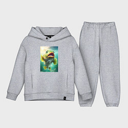 Детский костюм оверсайз Большой карп, цвет: меланж