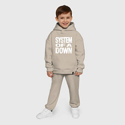 Детский костюм оверсайз SoD - System of a Down, цвет: миндальный — фото 2