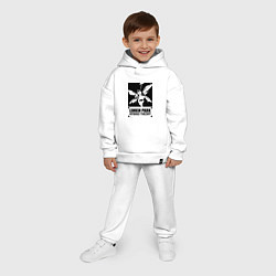 Детский костюм оверсайз LP Hybrid Theory, цвет: белый — фото 2