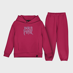 Детский костюм оверсайз Born pink Blackpink, цвет: маджента