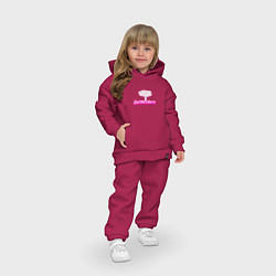 Детский костюм оверсайз Барбигеймер, цвет: маджента — фото 2