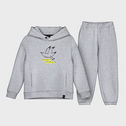 Детский костюм оверсайз Может, Чайку?, цвет: меланж